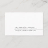 Eenvoudig design, professioneel, modern visitekaartje (Achterkant)