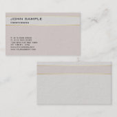 Eenvoudig design professionele, elegante harmonisc visitekaartje (Voorkant / Achterkant)