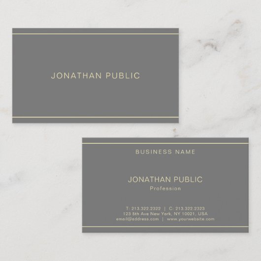 Eenvoudig design, professionele Sjabloon, modern Visitekaartje (Voorkant / Achterkant)