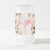 Eenvoudig design, uniek in een soort gepersonalise matglas bierpul (Center)