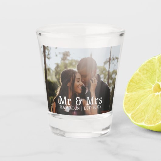 Eenvoudig design, uniek in een soort gepersonalise shot glas (Voorkant)