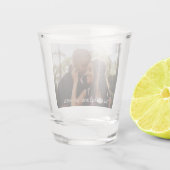 Eenvoudig design, uniek in een soort gepersonalise shot glas (Achterkant)