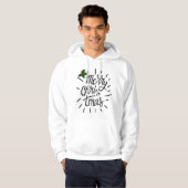 Eenvoudig design voor feestelijke kerst hoodie (Voorkant volledig)