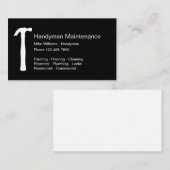 Eenvoudig design voor handyman visitekaartje (Voorkant / Achterkant)