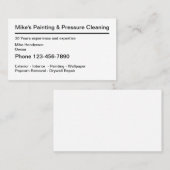 Eenvoudig design voor verf visitekaartje (Voorkant / Achterkant)