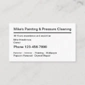 Eenvoudig design voor verf visitekaartje (Voorkant)