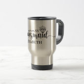 Eenvoudig Diamond Elegant Script Meisjesweekend Reisbeker (Voorkant rechts)