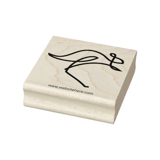 Eenvoudig dier Kangaroo Rubberstempel (Stempel)