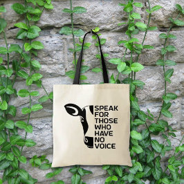 Eenvoudig dierenactivisme tote bag