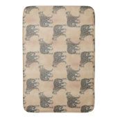 Eenvoudig dierlijk patroonpatroon in Golden Leopar Badmat (Voorkant Verticaal)
