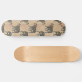 Eenvoudig dierlijk patroonpatroon in Golden Leopar Persoonlijk Skateboard (Horizontaal)
