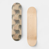Eenvoudig dierlijk patroonpatroon in Golden Leopar Persoonlijk Skateboard (Voorkant)