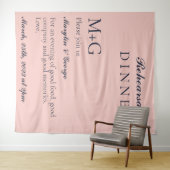 EENVOUDIG DINER VOOR DE PROEFHUWELIJK OXFORD BLAUW WANDKLEED (In Situ (horizontaal))