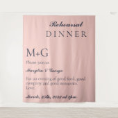 EENVOUDIG DINER VOOR DE PROEFHUWELIJK OXFORD BLAUW WANDKLEED (Voorkant)