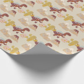 Eenvoudig Dinosaur Pattern Kinder Wrapping Paper Cadeaupapier (Hoek)