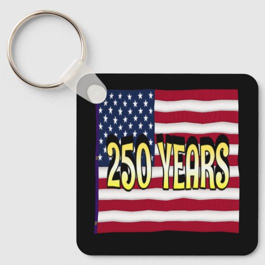 Eenvoudig direct 250 jaar sleutelhanger (Voorkant)