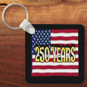 Eenvoudig direct 250 jaar sleutelhanger (Voorkant)