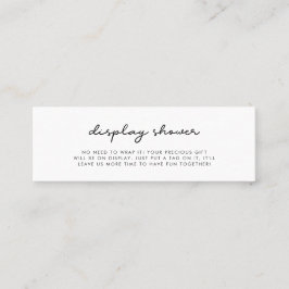 Eenvoudig Display douchekaartinzetstuk Mini Visitekaartje