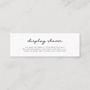 Eenvoudig Display douchekaartinzetstuk Mini Visitekaartje