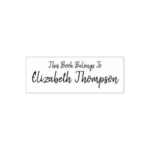 Eenvoudig dit boek behoort tot...  zelfinktende stempel