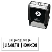 Eenvoudig dit boek behoort tot...  zelfinktende stempel (In situ)