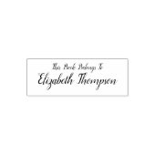 Eenvoudig dit boek behoort tot...  zelfinktende stempel (Design)