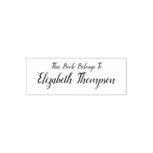 Eenvoudig dit boek behoort tot...  zelfinktende stempel