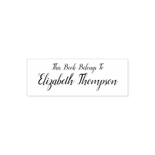 Eenvoudig dit boek behoort tot...  zelfinktende stempel (Design)