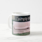 Eenvoudig divanmok koffiemok (Voorkant links)