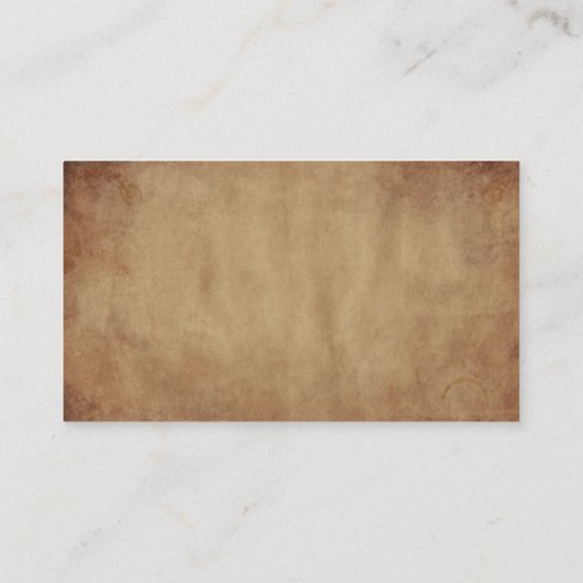 Eenvoudig DIY Custom  Rustiek Goud Lijst Ontwerp Visitekaartje (Achterkant)