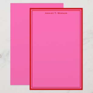 Eenvoudig, DIY-Lijst en BG, hot-roze rood papier