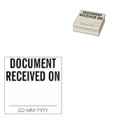 Eenvoudig "DOCUMENT ONTVANGEN" Rubberstempel (Gestempeld)