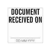 Eenvoudig "DOCUMENT ONTVANGEN" Rubberstempel (Afrduk)