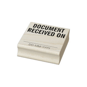 Eenvoudig "DOCUMENT ONTVANGEN" Rubberstempel