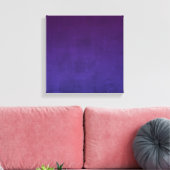 Eenvoudig donker Paarse Blauw rustiek abstract Canvas Afdruk (Insitu (Woonkamer))