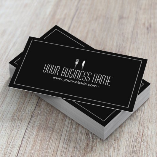 Eenvoudig donkerdonkerkleurige Visitekaartje