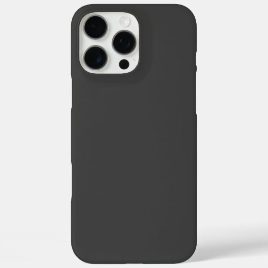 Eenvoudig donkergrijs - Elegant Hoesje voor iPhone (Achterkant)