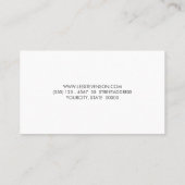 Eenvoudig donkergrijs minimalistisch modern profes visitekaartje (Achterkant)