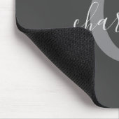 Eenvoudig, donkergrijs muismat (Hoek)