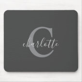 Eenvoudig, donkergrijs muismat (Voorkant)