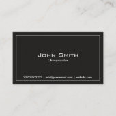Eenvoudig donkergrijs Visitekaartje (Voorkant)