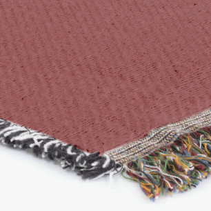 Eenvoudig Donkerrood Authority® katoen Deken