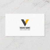 Eenvoudig donkerwit visitekaartje (Voorkant)