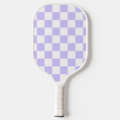 Eenvoudig drie letters Bleek lavendelmonogram Pickleball Paddle (Achterkant)
