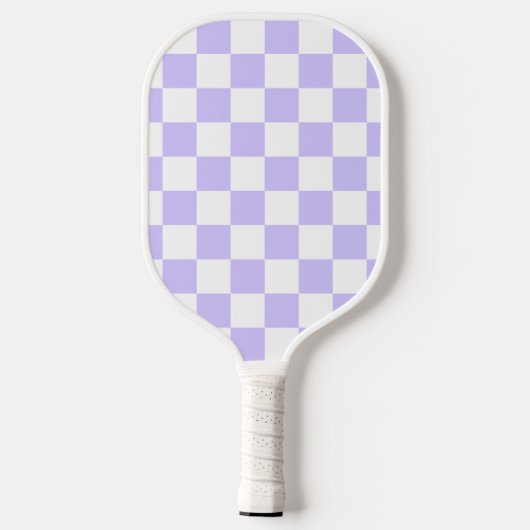 Eenvoudig drie letters Bleek lavendelmonogram Pickleball Paddle (Achterkant)