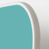 Eenvoudig drie letters turquoise witte ombre monog pickleball paddle (Links Detail)
