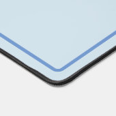 Eenvoudig Driedelig Blauw Monogram Bureaumat (Hoek)