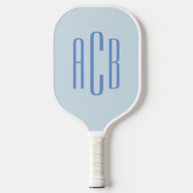 Eenvoudig Driedletterig Blauw Monogram