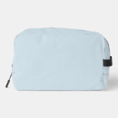 Eenvoudig drieletterig blauw monogram toilettasje (Achterkant)