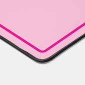Eenvoudig Drielitterig Roze Monogram Bureaumat (Hoek)